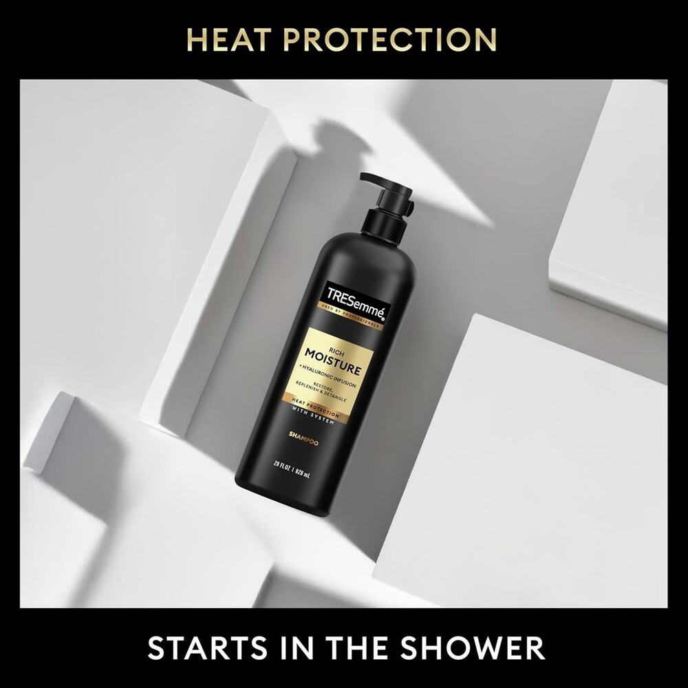 TRESemmé Hydrating Shampoo Rich Moisture for Dry Hair Formulated With Pro Style - Picture 3 of 5